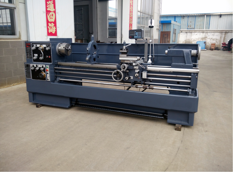 C6266E x 3000mm Heavy-Duty Manual Lathe | 105mm Spindle Bore &7.5KW Powerful Drive