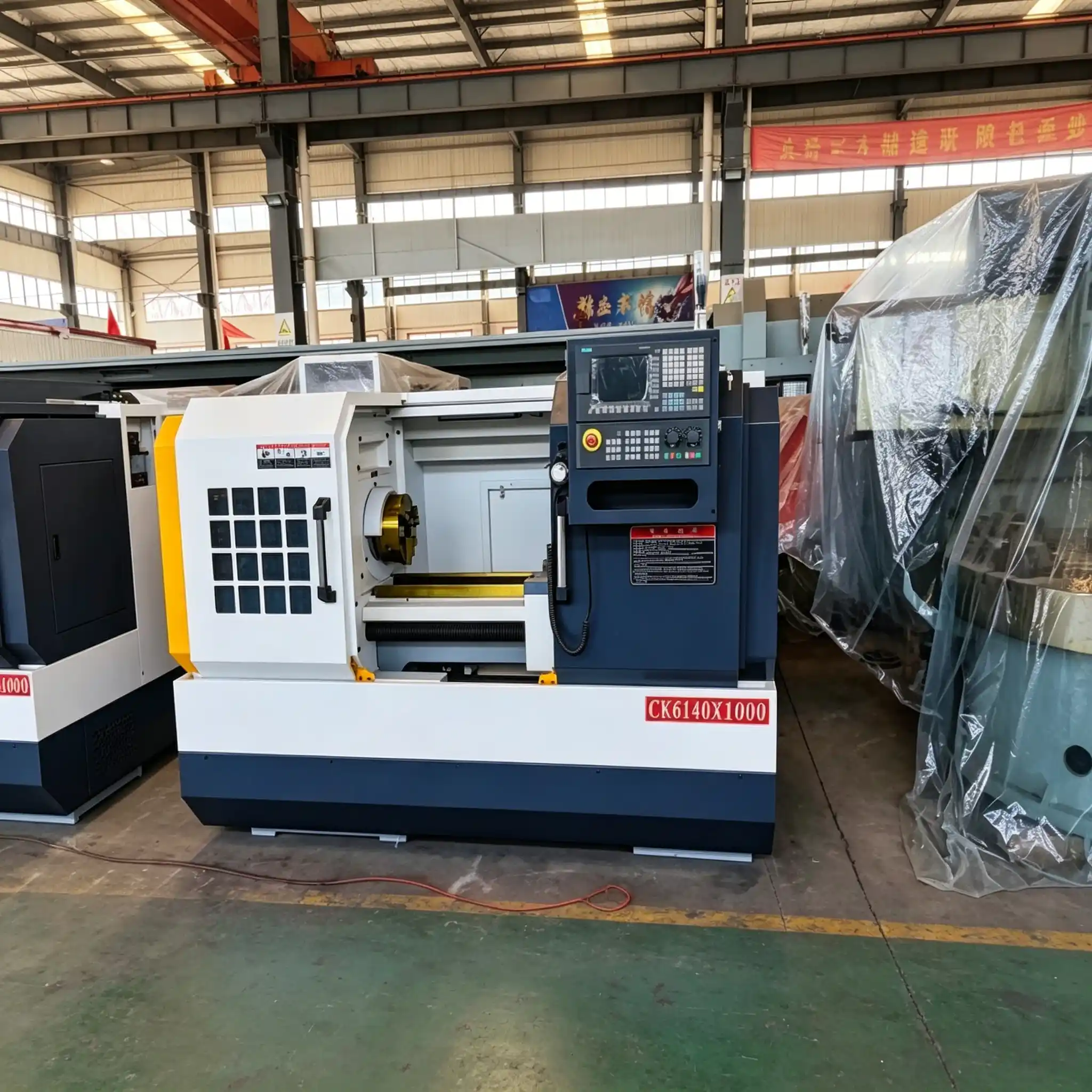 CK6140 High-Precision CNC Lathe Machine | 4-Station Electric Turret & GSK/Fanuc Control Turning Center
