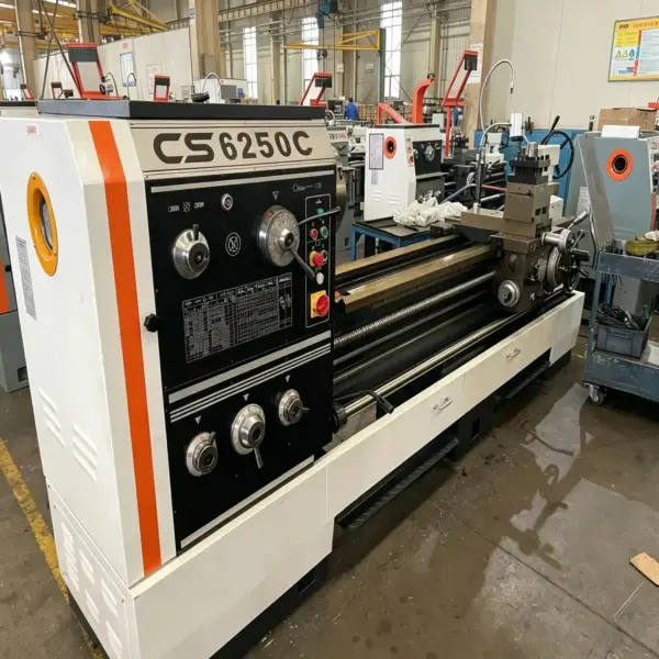 CS6250C Heavy-Duty Manual Lathe | Ø105mm Extra-Large Spindle Bore | 2000mm Machining Length | Professional Conventional Lathe