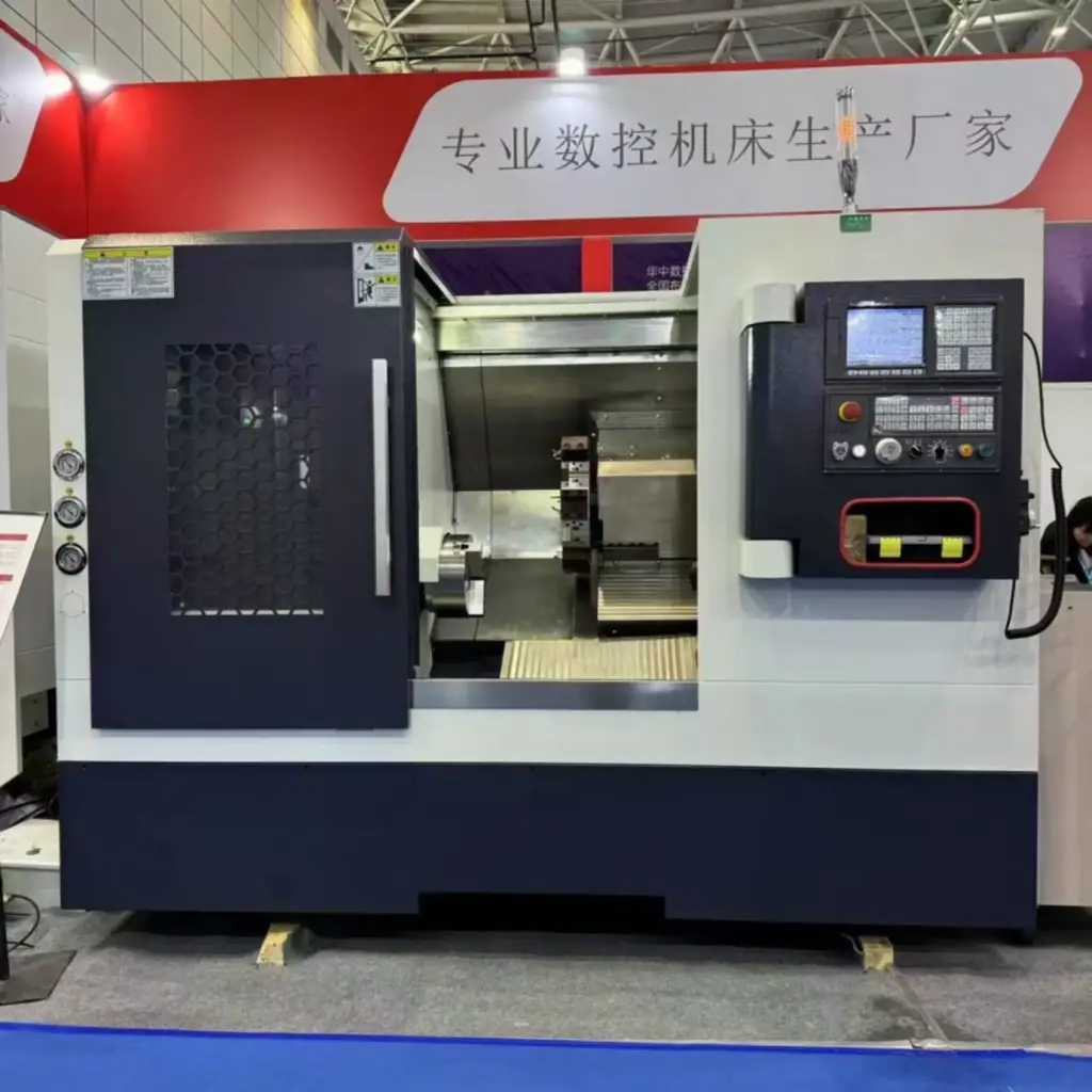 TCK50 Slant Bed CNC Lathe Machine | High-Speed Precision Turning Center with FANUC CNC SYSTEM