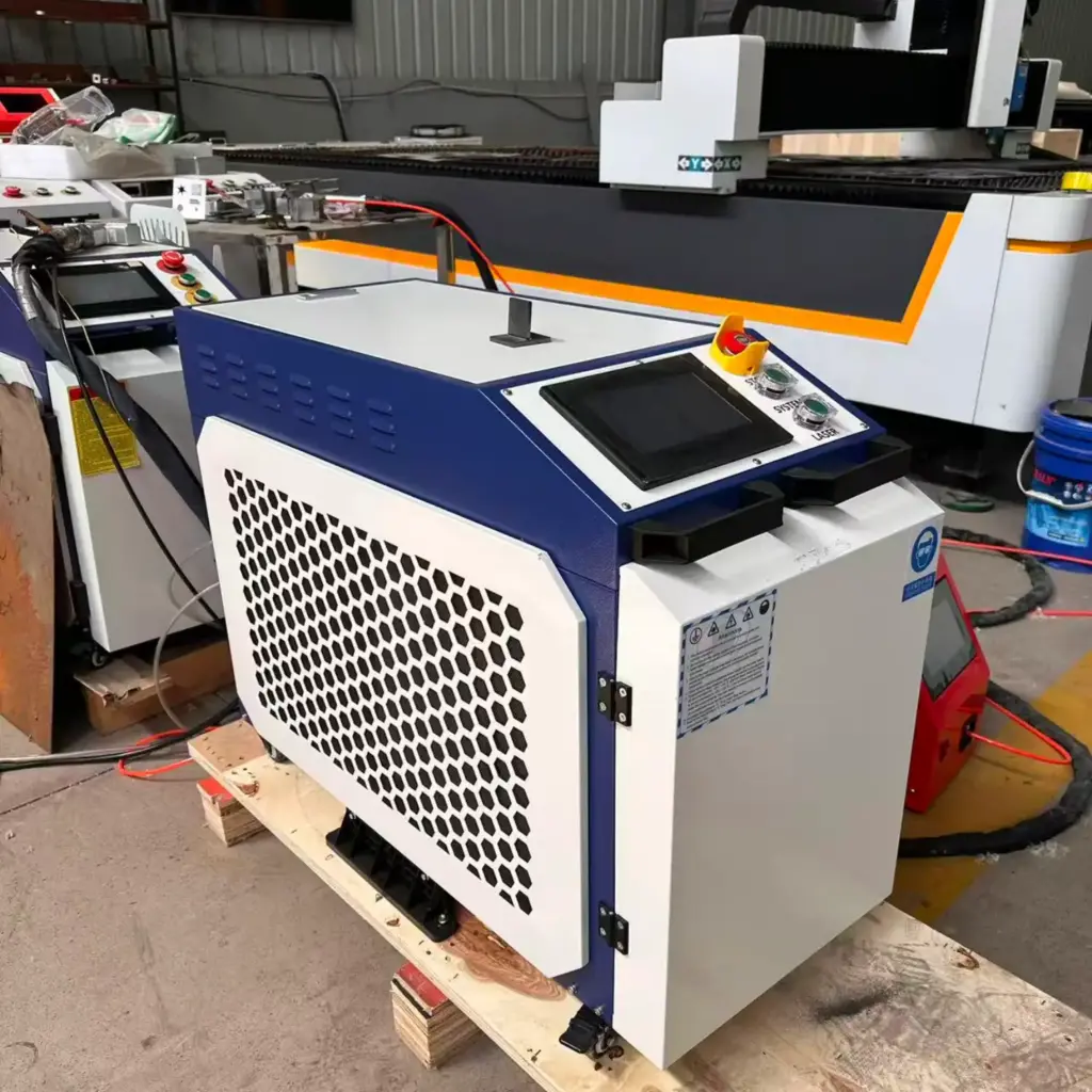 Portable 3-in-1 Handheld Fiber Laser Welder | Laser Cleaning, Rust Removal & Cutting System