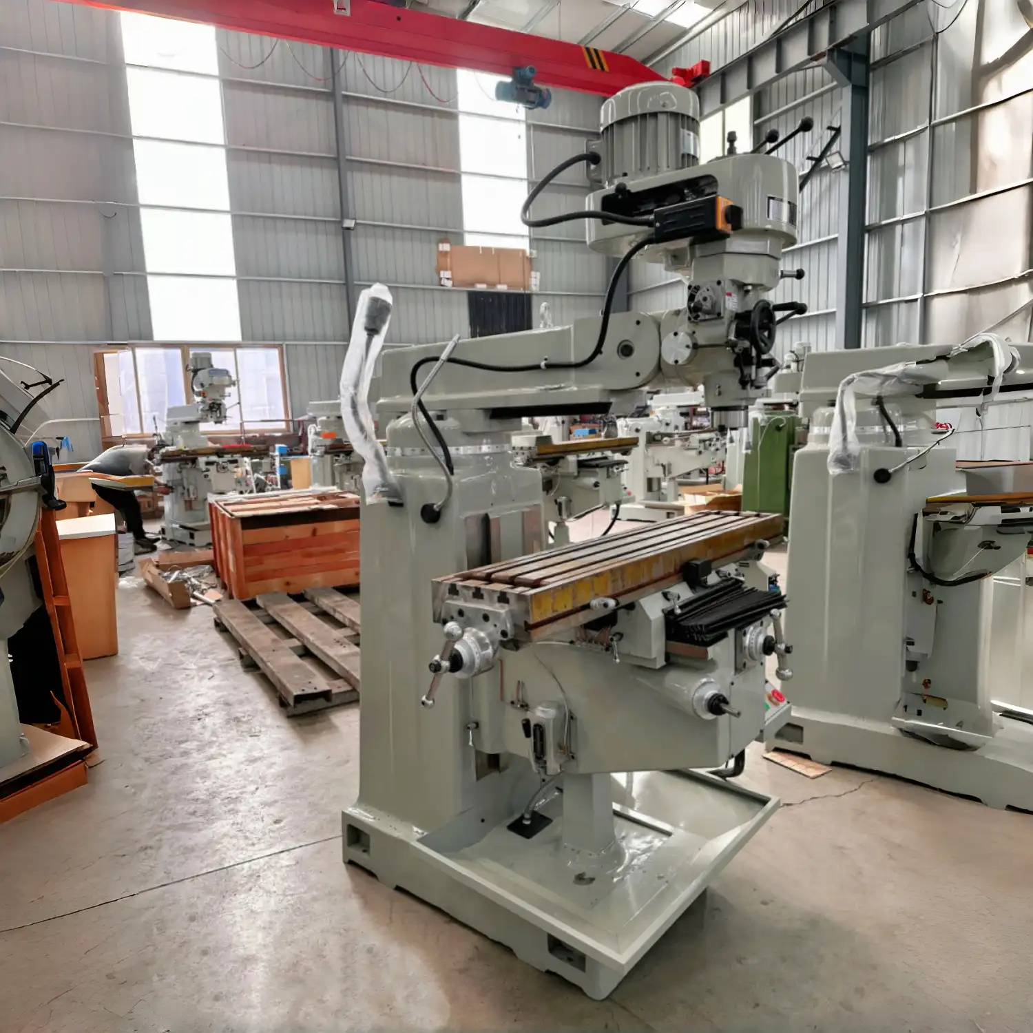 NO.4 Turret Milling Machine | 1270x254mm Worktable | High-Precision R8 Spindle | 3HP Professional Vertical Miller