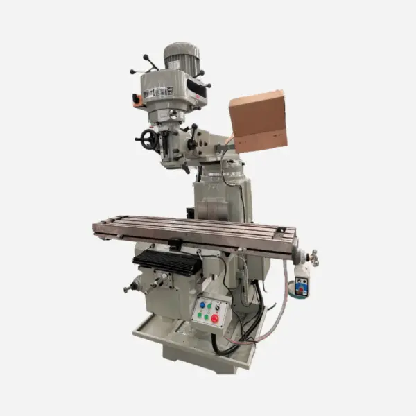 NO.5 High-Precision Turret Milling Machine | 1370x305mm Enlarged Workbench | Heavy-Duty NT40 Spindle | 3PH Industrial Miller