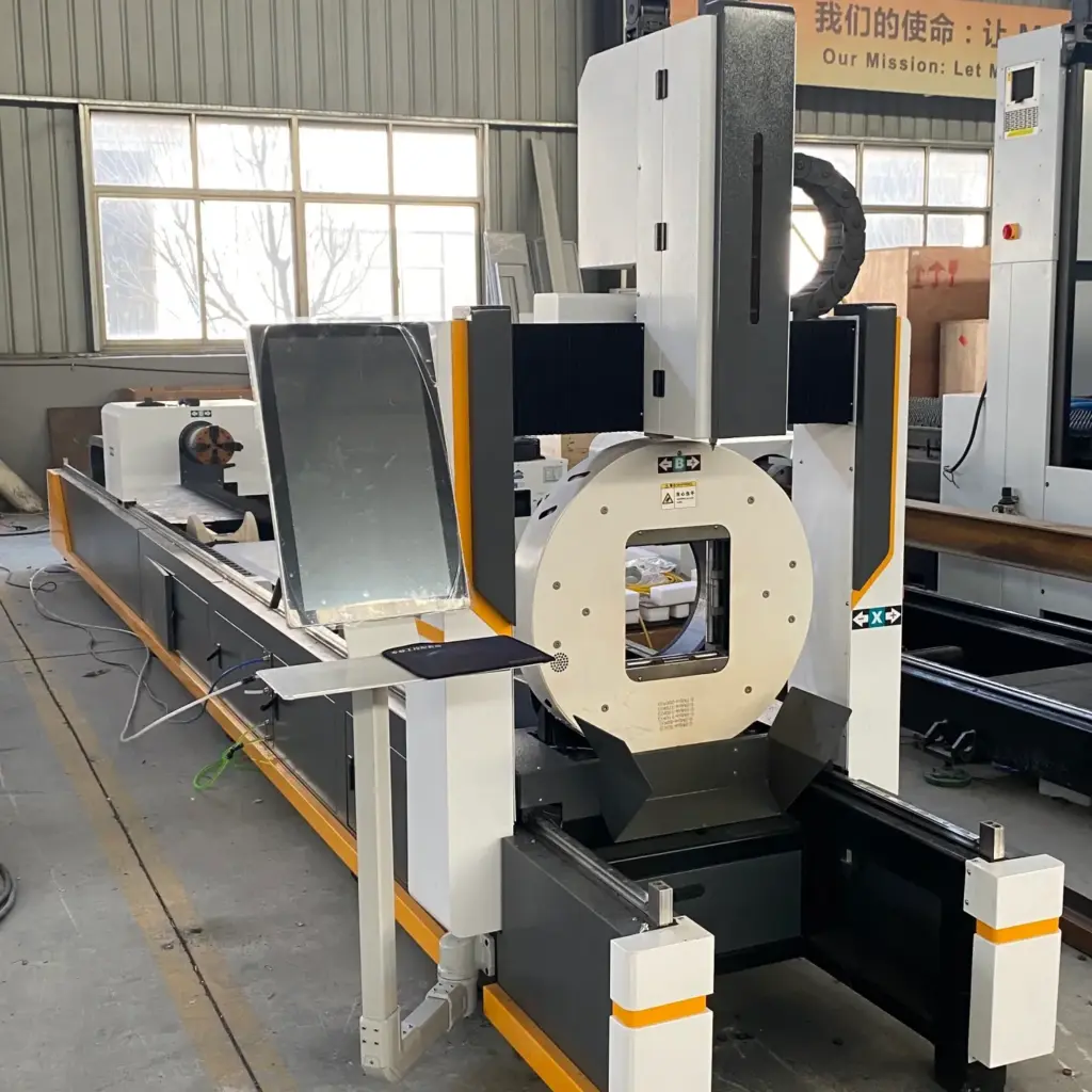 T6024 CNC Fiber Laser Tube Cutting Machine - 3000W High-Precision Rotary Pipe Laser Cutter for 6m Metal Profiles