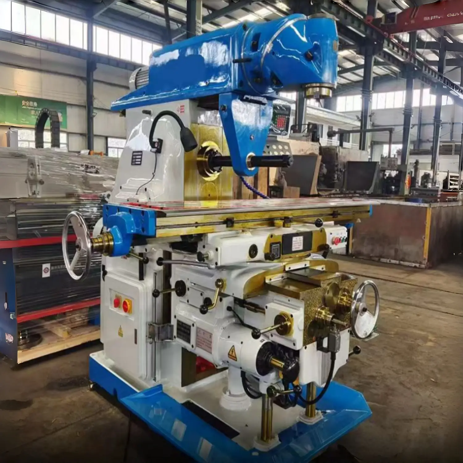 X6240 Universal Milling Machine | 2000x400mm Large Workbench | ISO50 Dual Spindle System | 11kW Heavy-Duty Multi-Functional Miller
