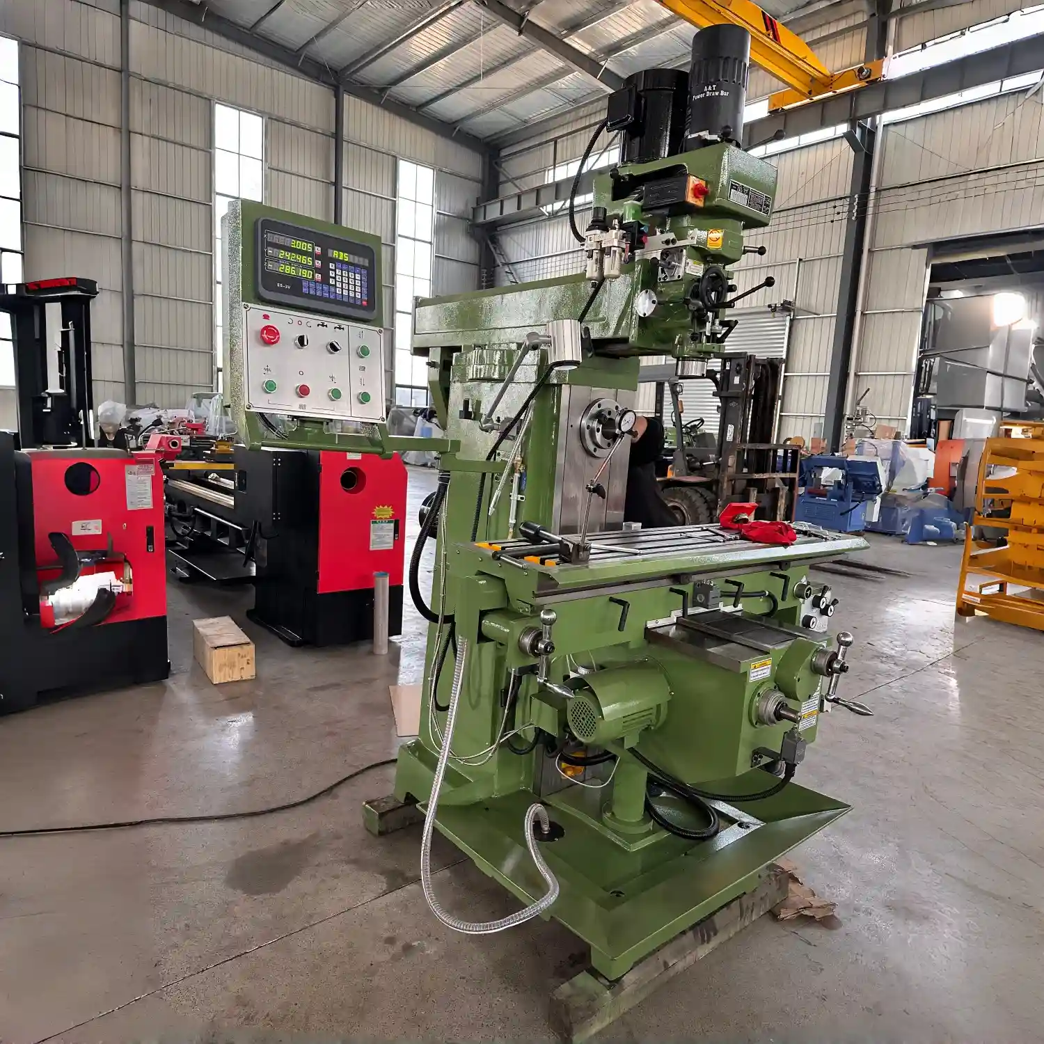 X6336 Universal Milling Machine | 1500x360mm Table area | XYZ Axis Automatic Feed | pneumatic Spindle (5HP Vertical / 4kW Horizontal)