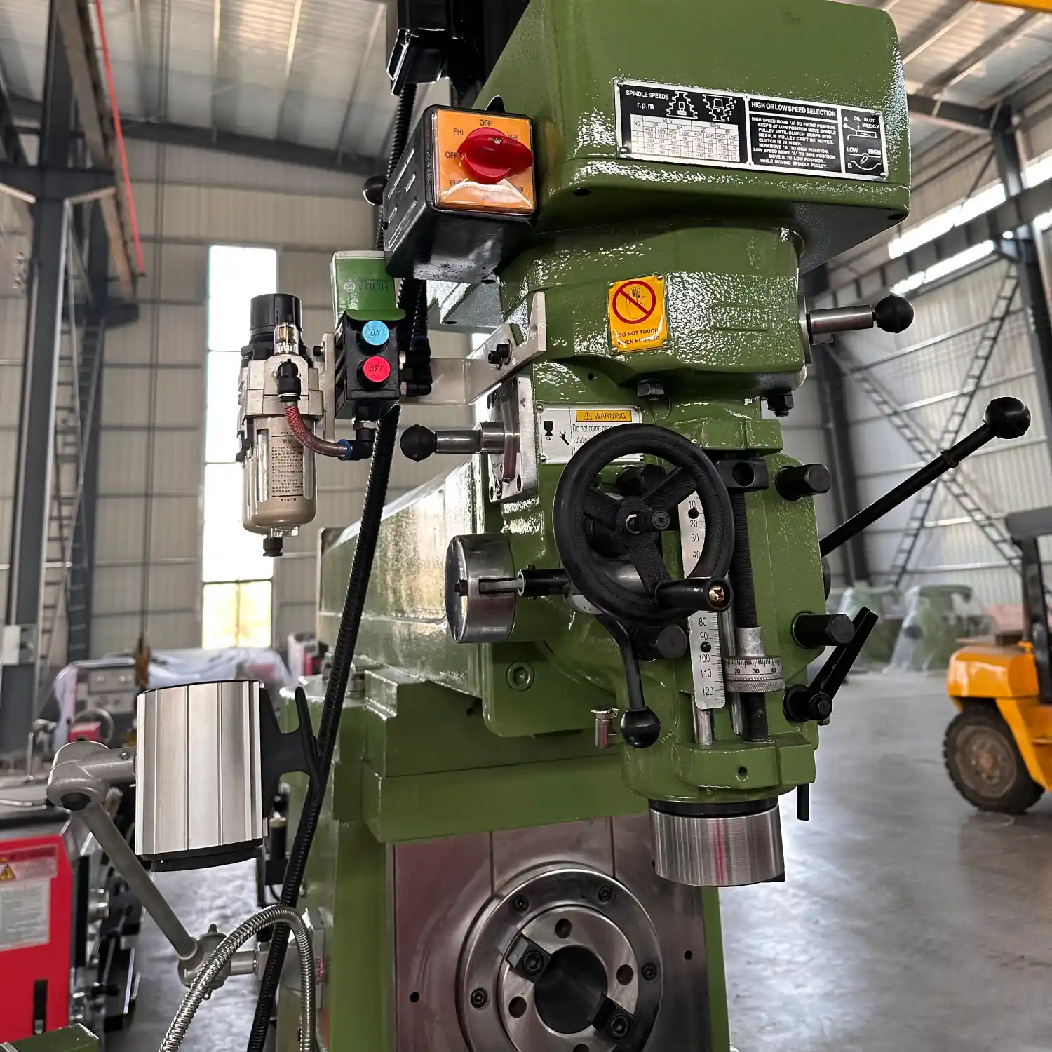 X6336 Universal Milling Machine | 1500x360mm Table area | XYZ Axis Automatic Feed | pneumatic Spindle (5HP Vertical / 4kW Horizontal)